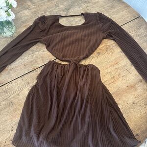 Elegant Brown Dress Zara